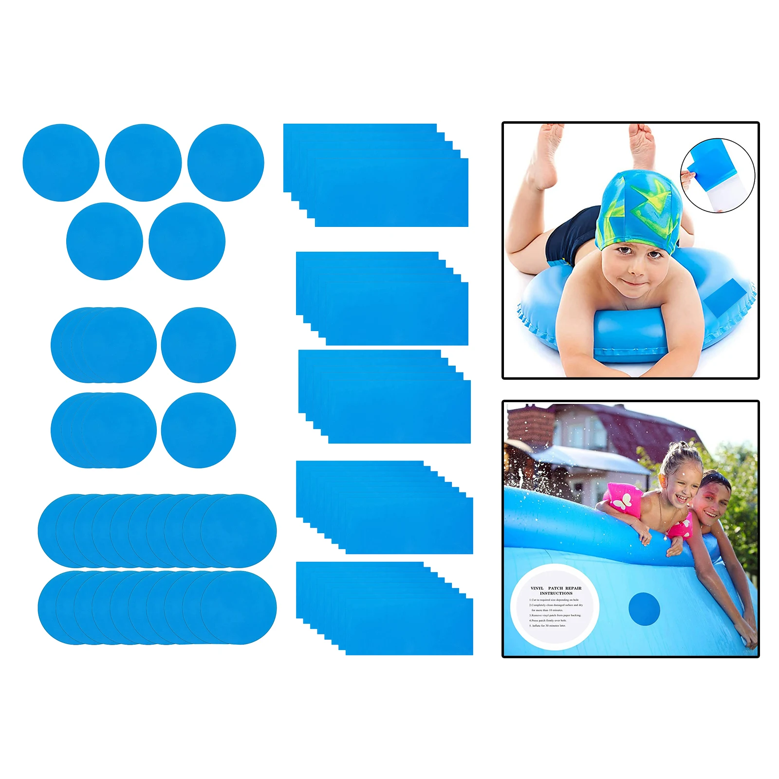 

PVC Repair Patches for Kayak Dinghy Boat Inflatable Boats Accessory