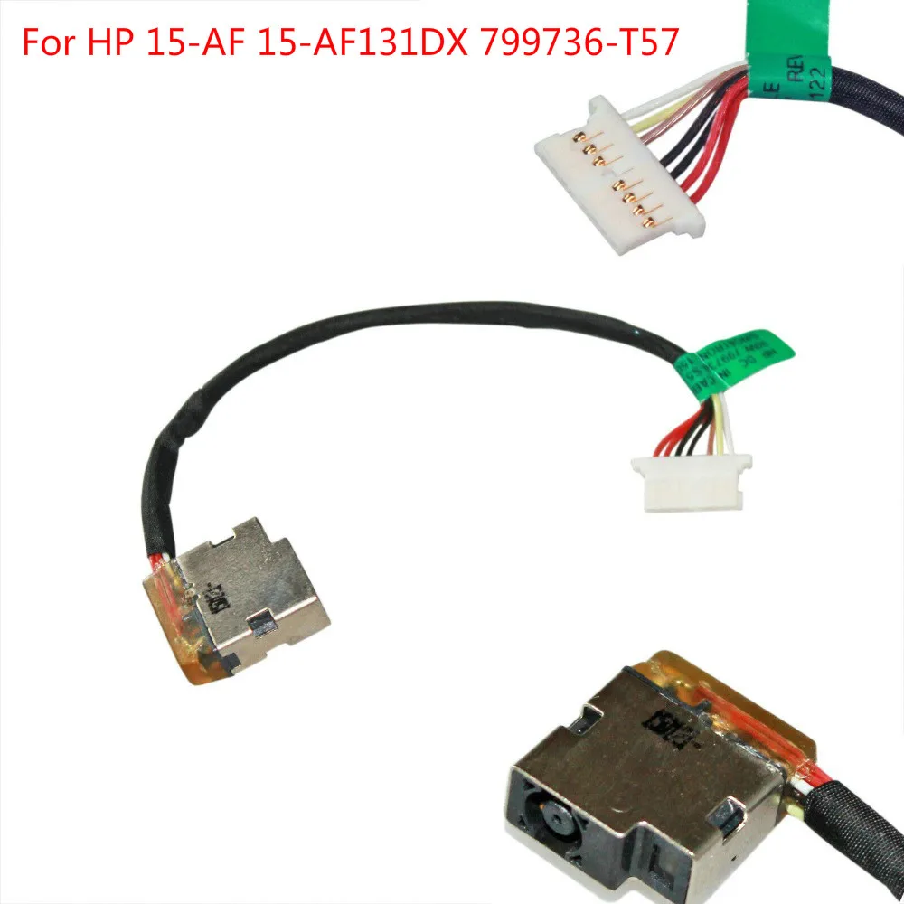 

For HP 15-AF 15-AF131DX DC IN POWER JACK HARNESS CABLE CHARGER PORT 799736-T57