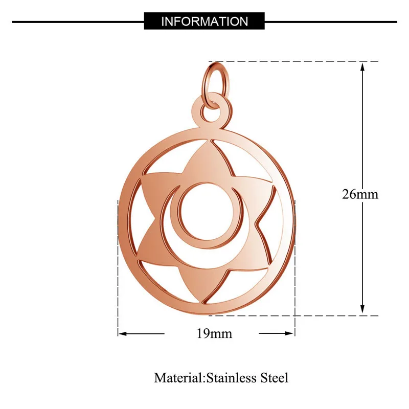 X-ROYAL 5 шт./лот элегантный из нержавеющей стали полый цветочный узор Кулоны с