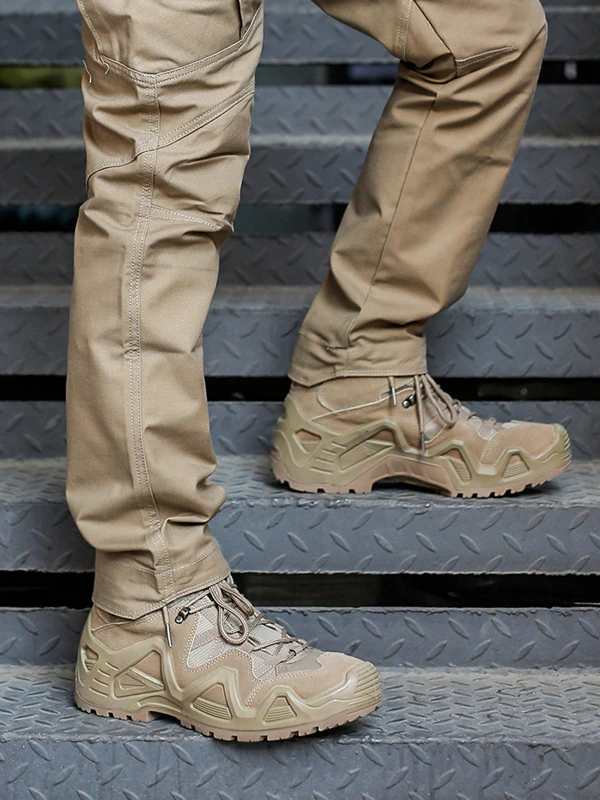 Army Fans Outdoor Middle Low Help Boots Outdoor Waterproof Breathable Non-slip Trekking Camping Climbing Cross-country Men Shoes