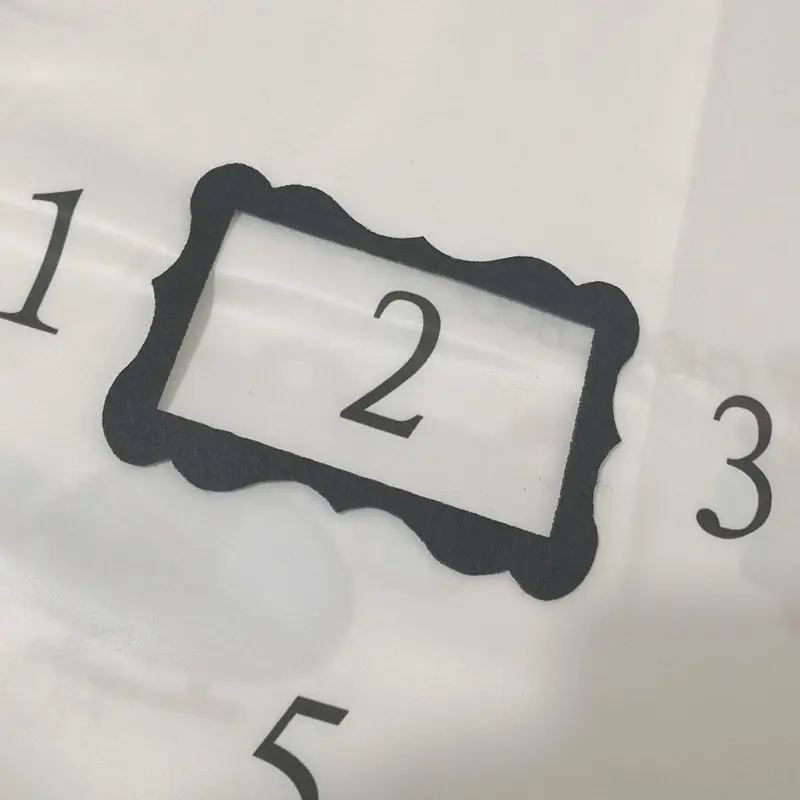 

1 Set Newborn Baby Growth Milestone Blanket Costume Photography Props Photo Frame Accessories