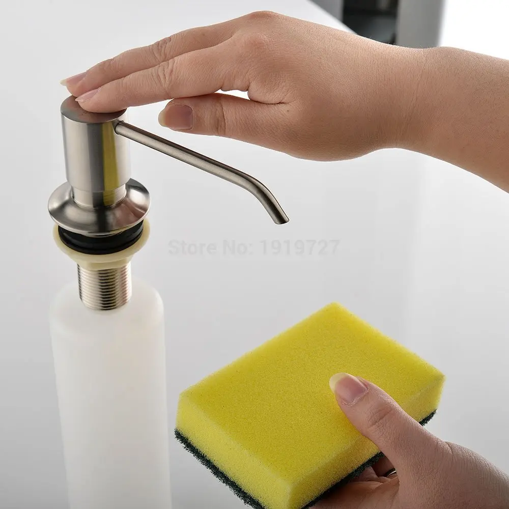 Stainless Steel Pump Foam Liquid Lotion Kitchen Countertop S