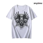 Высококачественная футболка в готическом стиле для мужчин и женщин, футболка с принтом кошмар из ада, модные повседневные топы большого размера, футболки, 2022