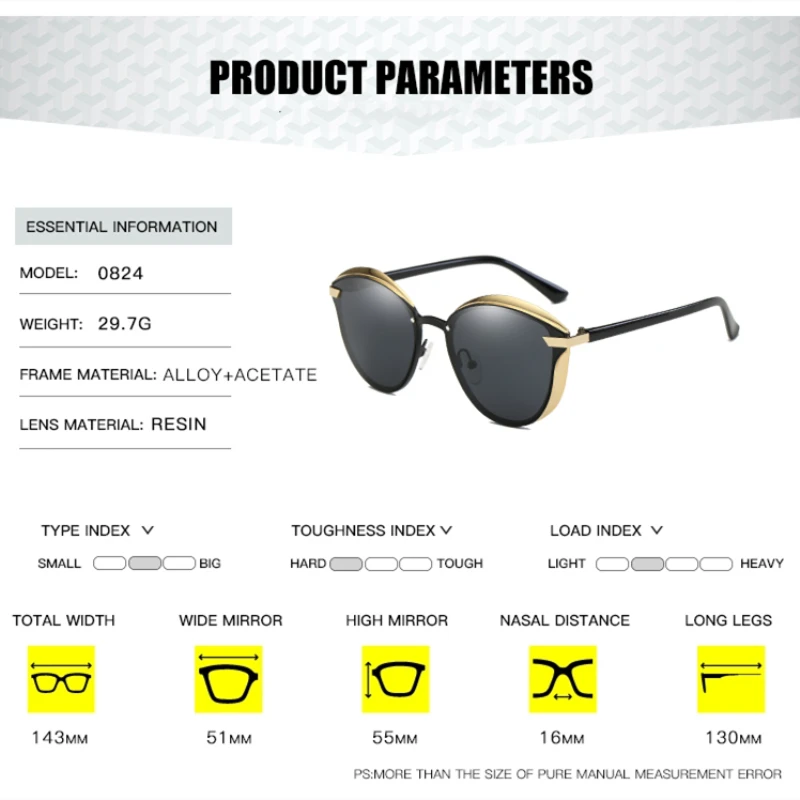 MSETOUTM поляризованные солнцезащитные очки 2022 женские стильные металлические