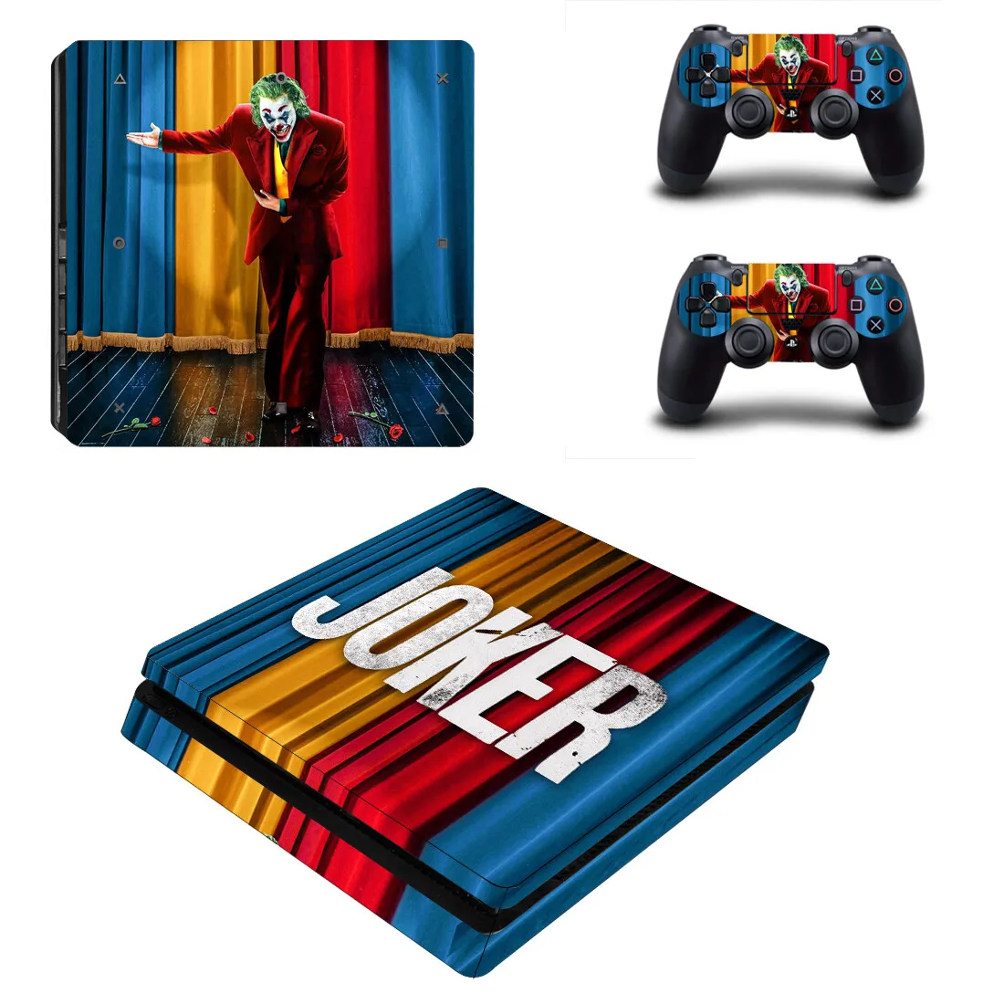 DC Джокер PS4 Slim sticker s Play station 4 наклейки для кожи наклейки для playstation 4 PS4 Slim консоль и контроллер Скины Виниловые