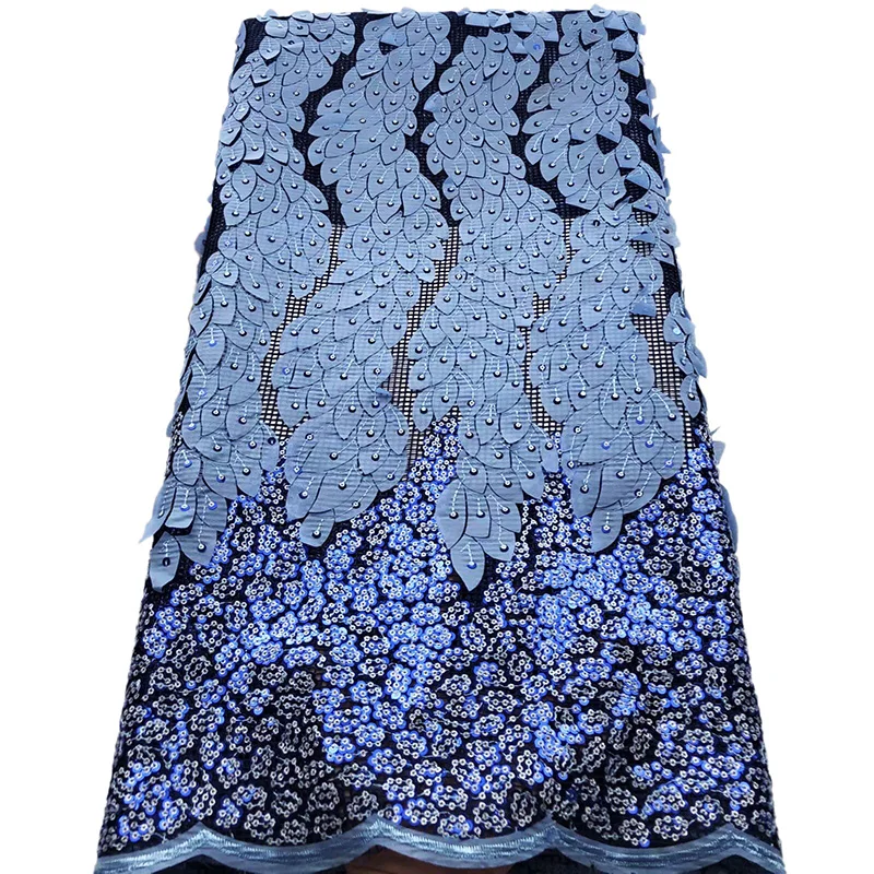 

Colorful sequins design Appliqued leaves tulle lace dress fabric HS225,Top selling great quality classic design cord Lace Fabric