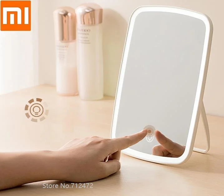 Xiaomi Mijia зеркало для макияжа Светодиодная лампа портативное складное заполняющее