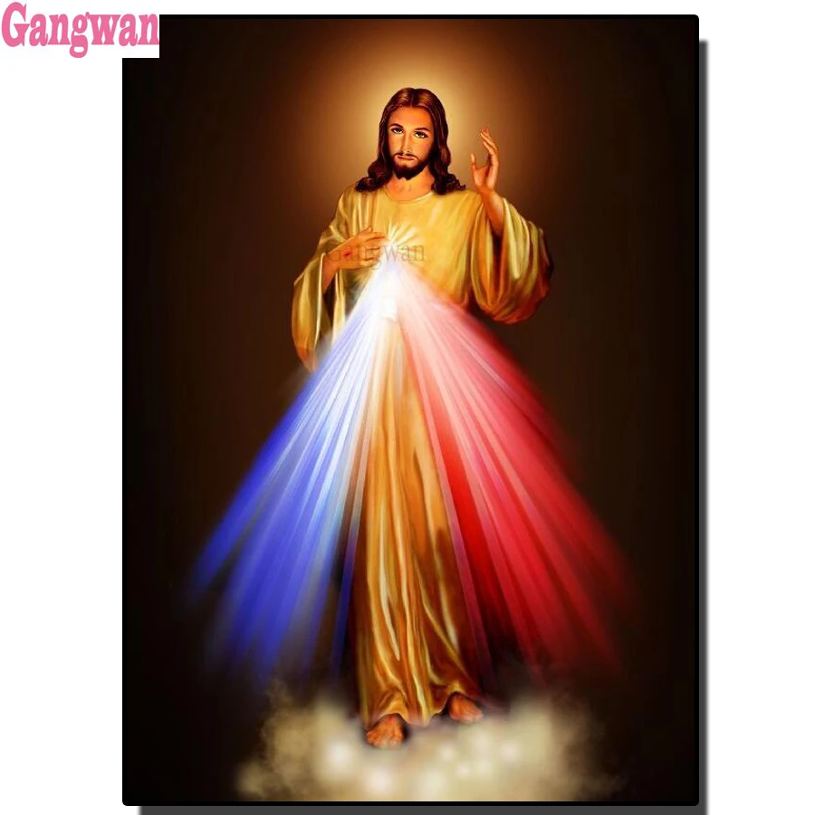 

Divine Mercy Image Love Jesus Christ Motivational Art large diamond mosaic Diamond Embroidery daimond painting new Home Decor