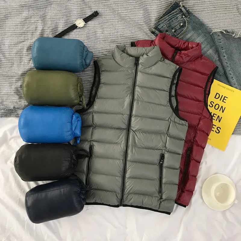 

2020 Autumn Winter Men's Fashion Sleeveless Warm Vest Jacket Men Casual Waistcoat Outerwear Cotton-Padded Vest Coat Male 4XL 5XL