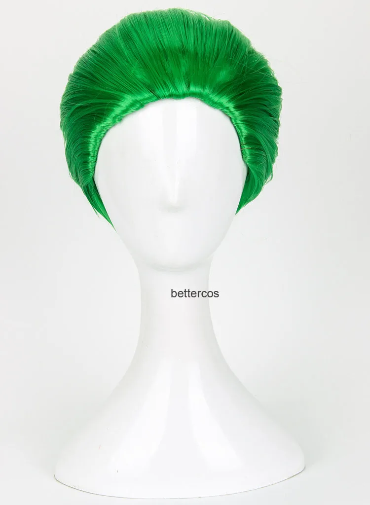 Парик для косплея Джокера термостойкий синтетический с короткими зелеными