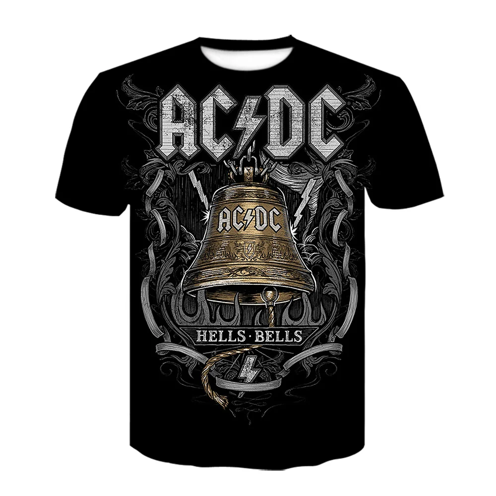 20213D принт Мужская футболка новый урожай AC/DC модная тенниска с коротким рукавом