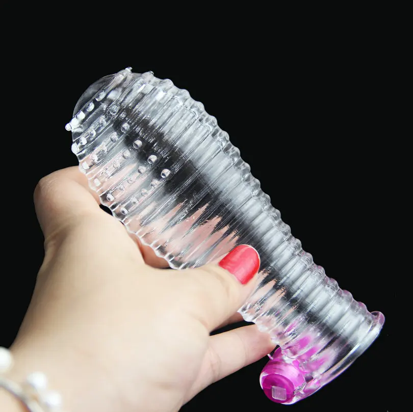 Вибратор-презерватив для задержки Массажер клитора мастурбация смелые