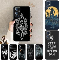 the elder scrolls v skyrim for oneplus nord n100 n10 5g 9 8 pro 7 7pro case phone cover for oneplus 7 pro 17t 6t 5t 3t case