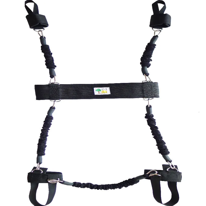 

200LBS Taekwondo Boxing Crossfit Jump Resistance Bands Leg Arm Power Strength Explosive Force Training Pull Rope Workout Fitness