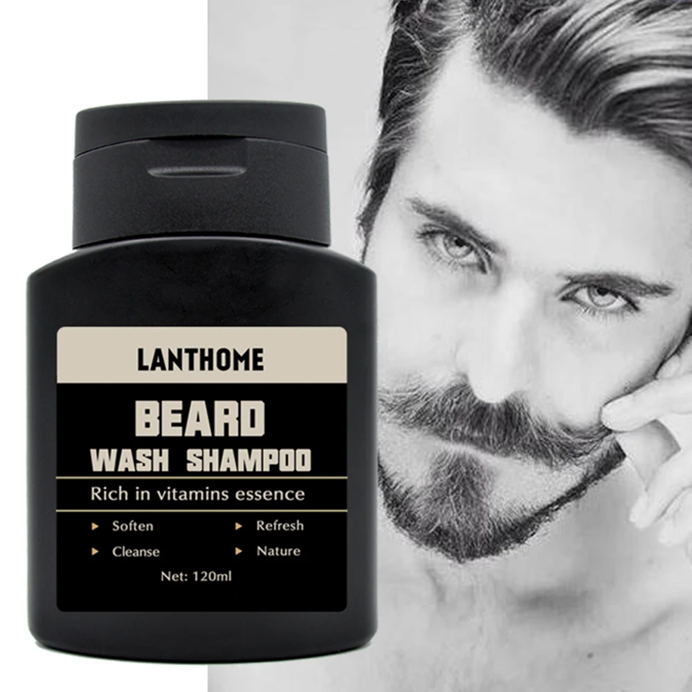 2019 Для мужчин борода шампунь глубокое очищение питательный очищающее