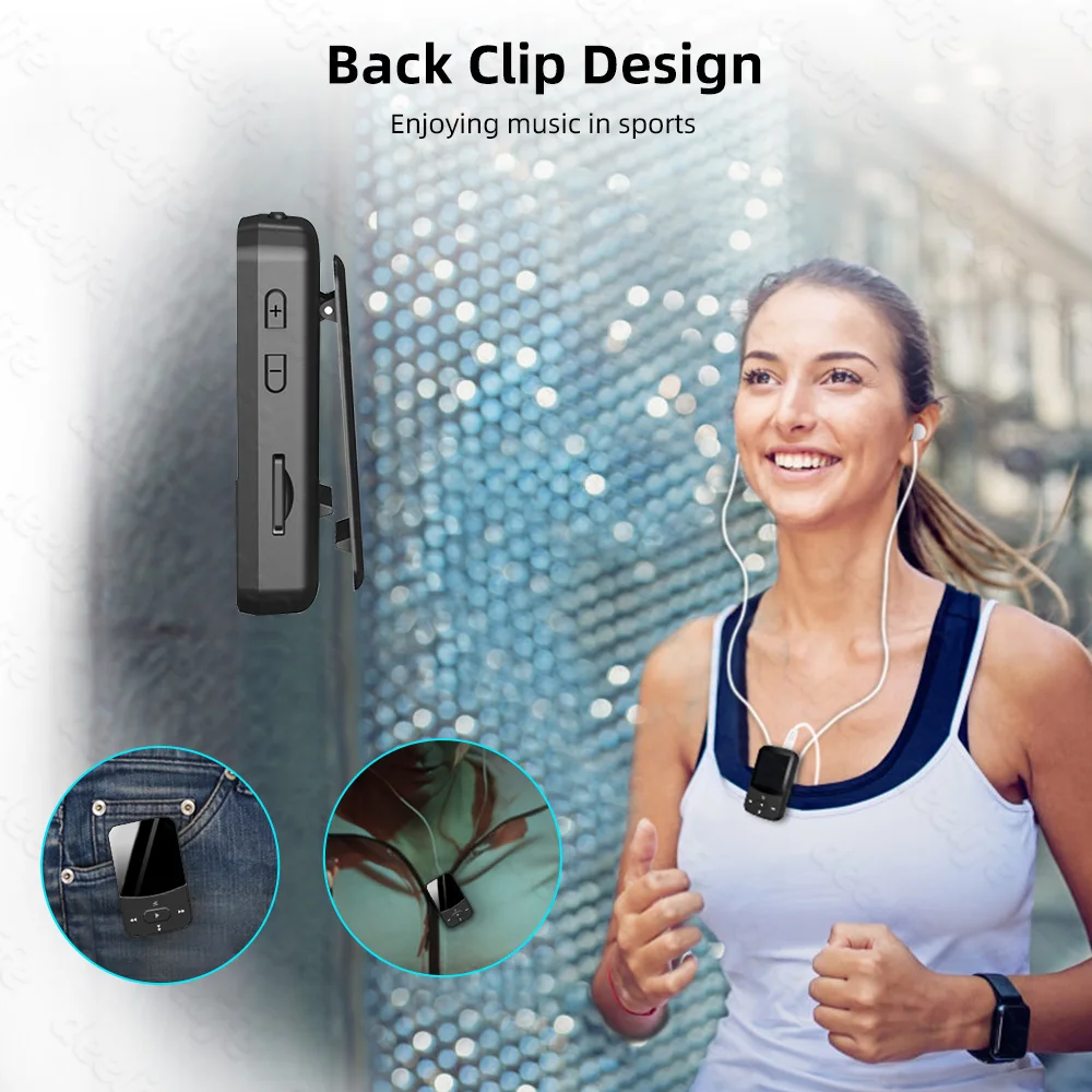Спортивный Bluetooth MP3 плеер для бега с музыкальным воспроизведением нарукавник