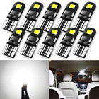 Лампа автомобильная, W5W, T10, светодиодсветодиодный, Canbus 6000K, белая, для Volkswagen Jetta, Polo, Tiguan, Passat B6, B7, B5, Golf MK7, 10 шт.