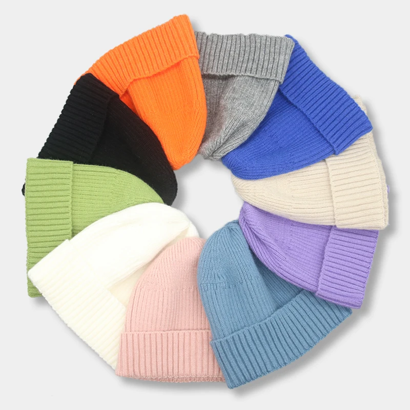 

Skullies Women's Hat Beanie Solid Black Grey Outdoor Hip Hop Street Winter Keep Warm Thick Women Winter Hats New Gorras Hombre