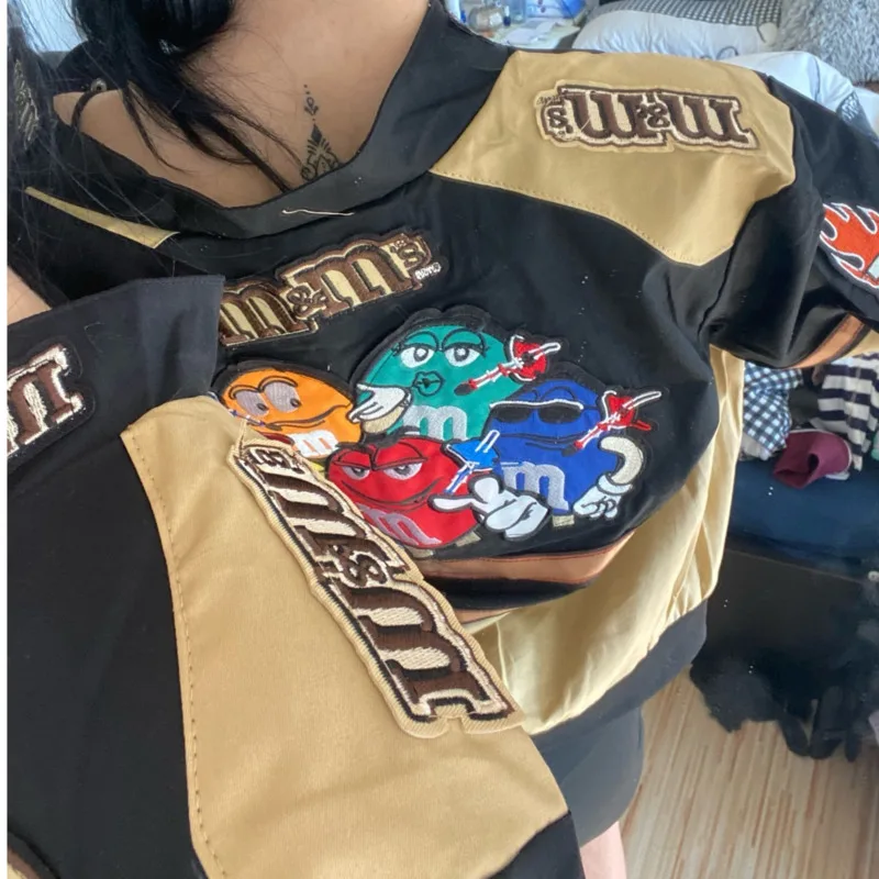 

2021 Embroidery Harajuku Woman Jacket Winter Warm Women's Jackets Hip Hop Autumn Long Sleeve Female Bombers Woman Chaqueta Mujer
