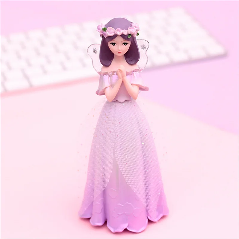 

Flower blooming tea angel girl girl heart character decoration home decoration decoration living room wine cabinet art