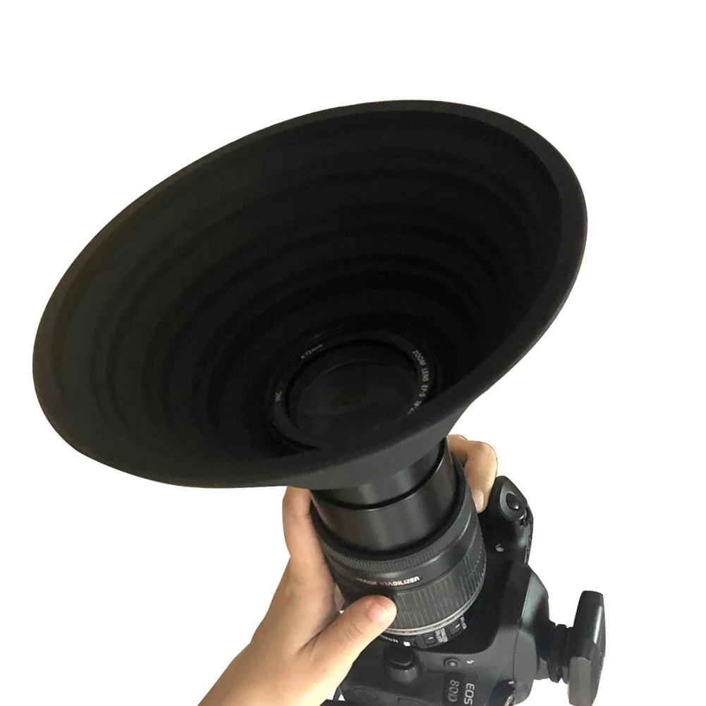 

Hot Universal 30mm 55mm Silicone Ultimate Lens Hood Ultimate Lens Hood Take Photos For Nikon Canon Pentax Sony Camera Accessory