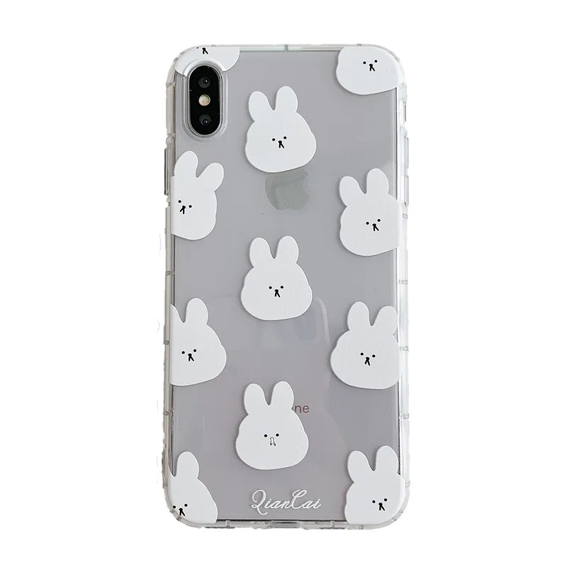 Милые детские куртки с кроликом из мультфильма в Корейском стиле для девочек