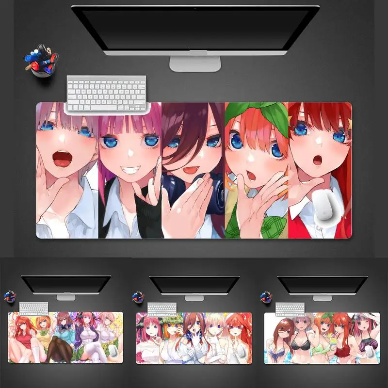 

Коврик для мыши quintessence Quintuplets 2 из аниме натурального каучука, игровой Настольный коврик, Нескользящая подушка, толщина 2 мм, LockEdge, аналог LE