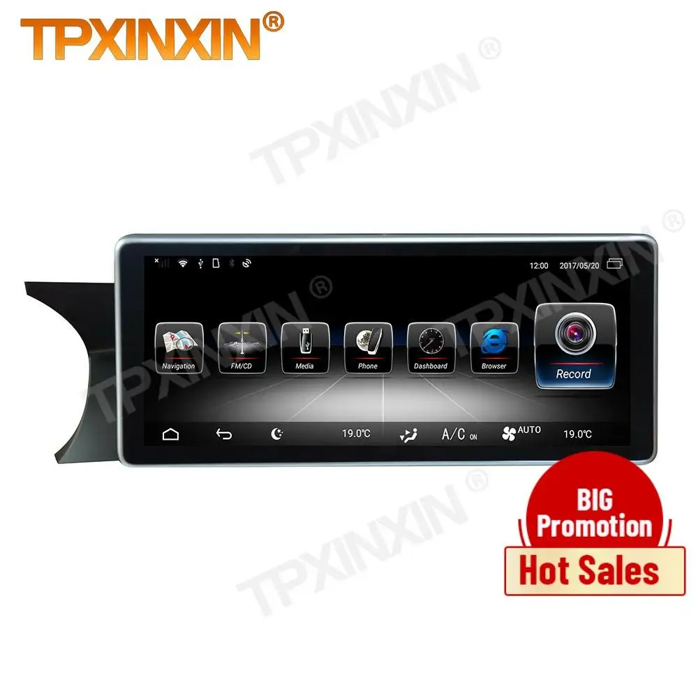 

1 Din Carplay Android Radio Receiver Multimedia Stereo For Mercedes Benz C C204 2011 2012 2013 2014 GPS Navi Recorder Head Unit