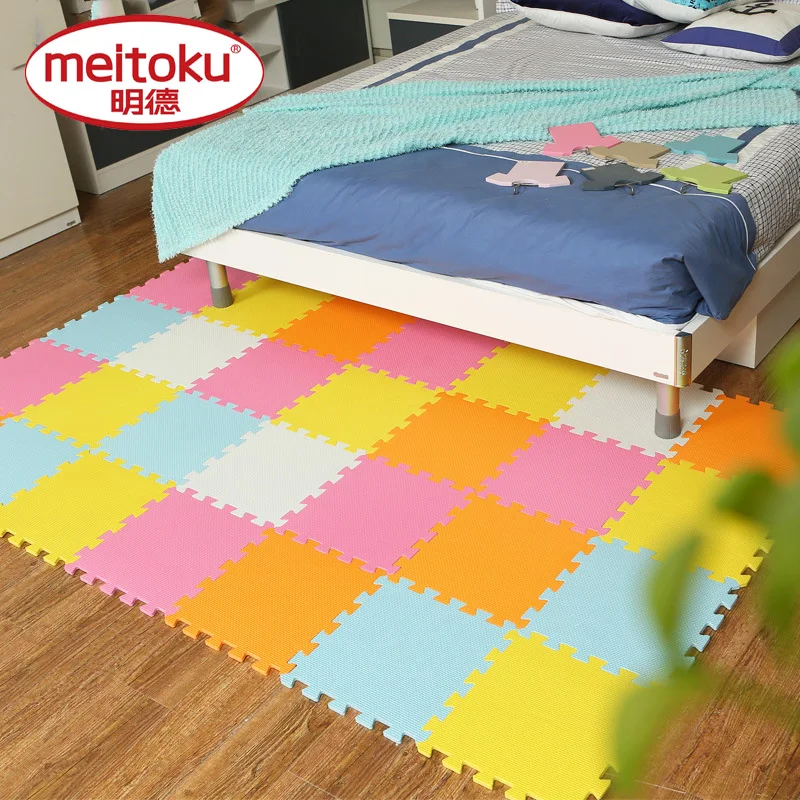 

Meitoku Baby Play Mat,EVA Foam Children's Rug,Interlocking Exercise Crawl Tiles,Floor Puzzle Carpet for Kids,Each 32x32cm