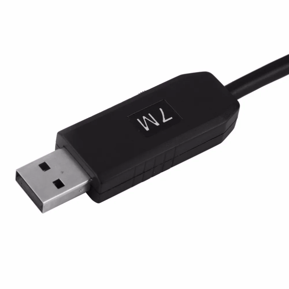 USB эндоскоп объектив 10 мм мини камера 7 м длина Cmos водонепроницаемый IP67 ПК бороскоп инспекционная змея видео камера ночное видение Windows