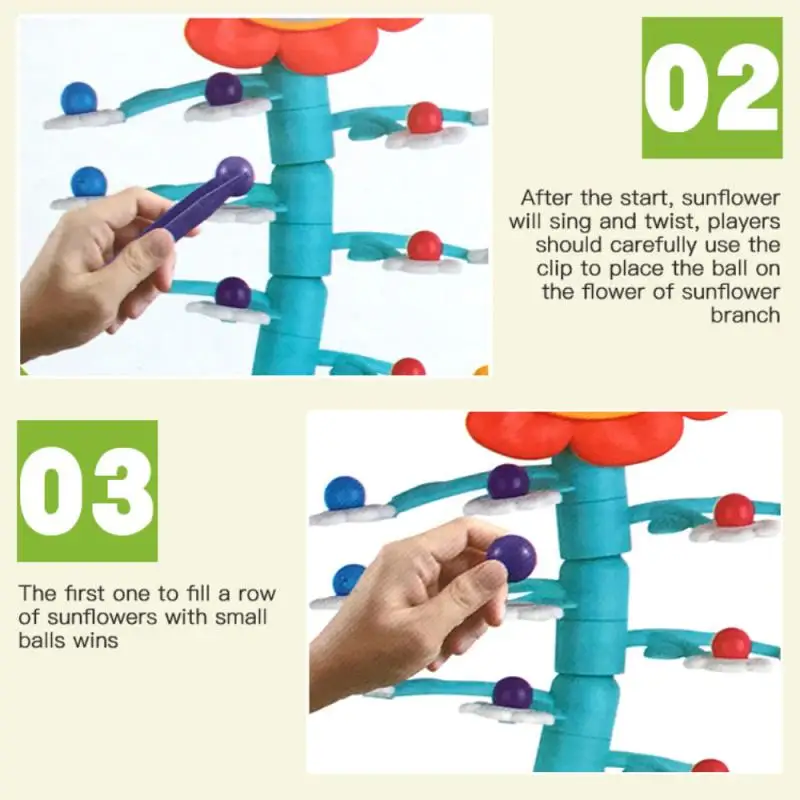 

1 Set Electric Shaking Sunflower Puzzle Shake Sunflower Early Education Brain Toy Board Game Montessori Letters Cognition Toys