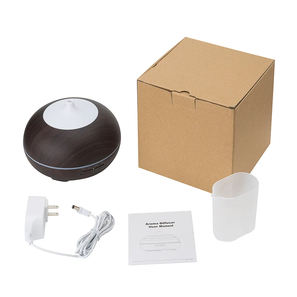 

Wood Grain Essential Oil Diffuser 7 Color LED Light Aroma Diffuser Ultrasonic Cool Mist Air Humidifier for Bedroom Office Spa