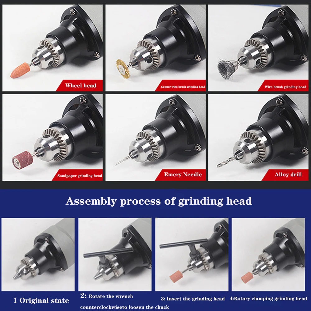 

Woodworking Engraving Electric Grinder Machine Small jade Miniature Electric Drill Variable Speed Grinding And Polishing Machine