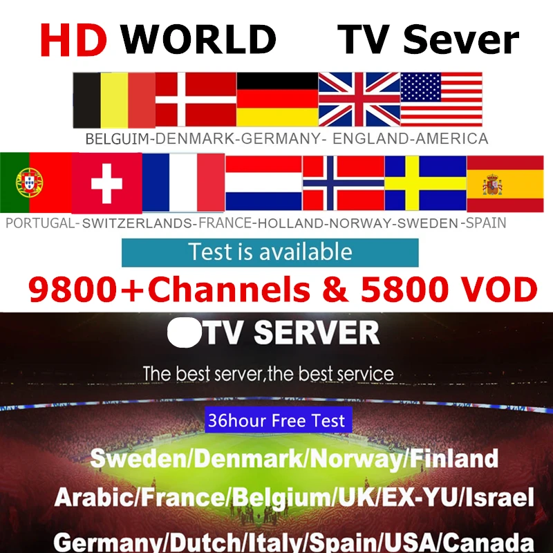 World HD PRO tv подписка 9800+ 4K live smart android tv box m3u Европа голландский Франция Израиль Испания Швеция exyu Albania uk tv