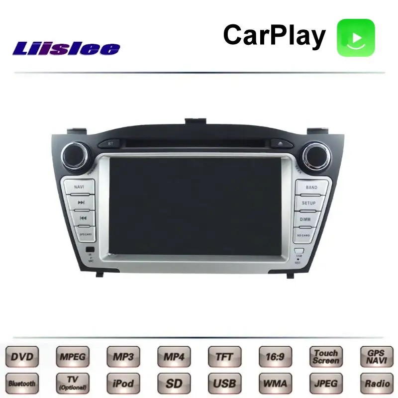 Для Hyundai ix35 Tucson ix 35 2009 ~ 2015 Автомобильный мультимедийный ТВ DVD GPS Радио Carplay