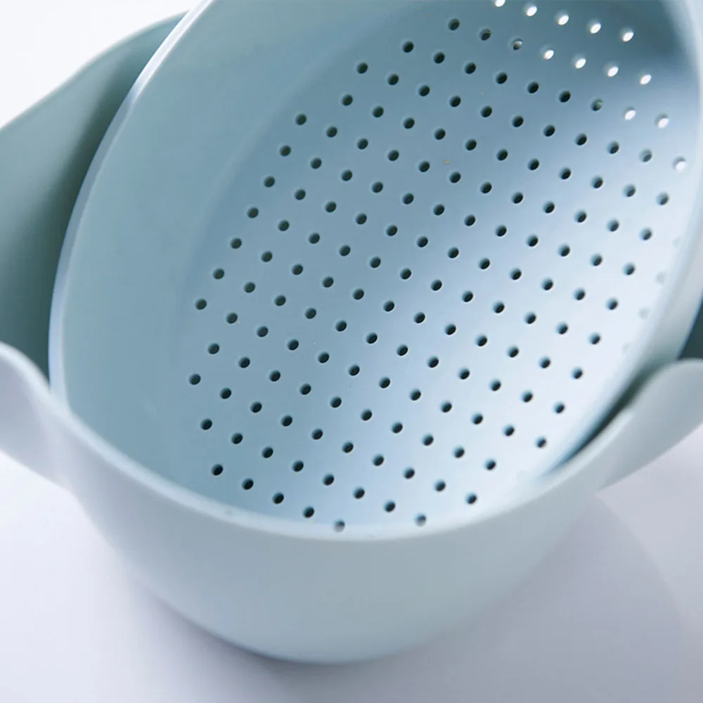 Многофункциональная пластиковая корзина для слива двухслойная мытья фруктов