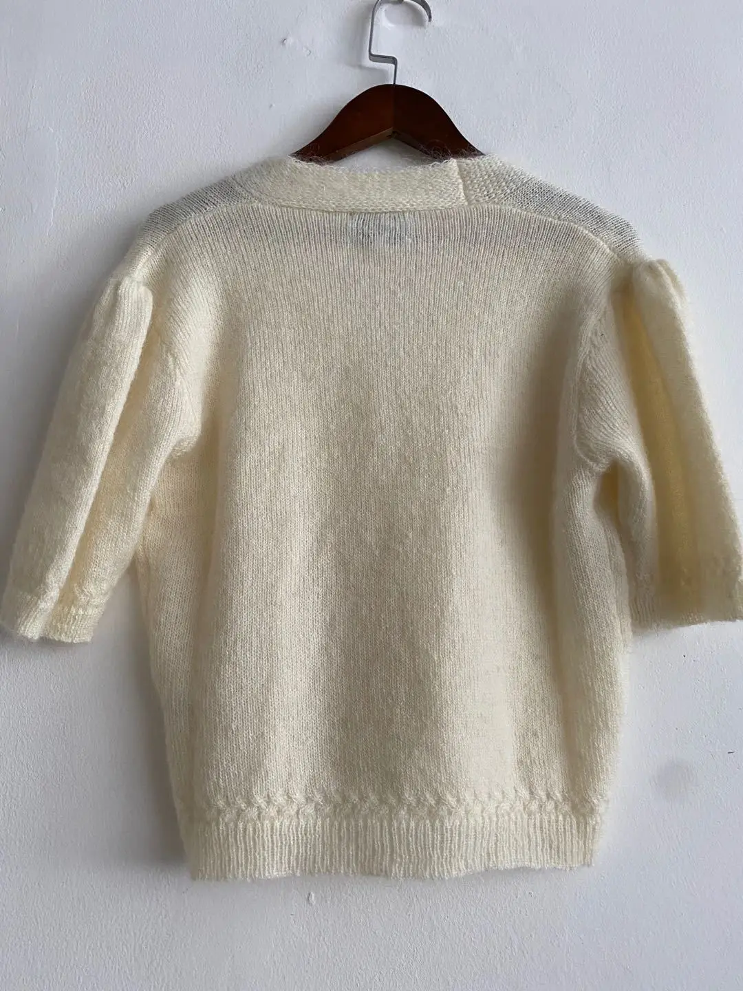 

New Wool 2020 Autumn and Winter New Retro Buttoned Mohair Knitted Cardigan