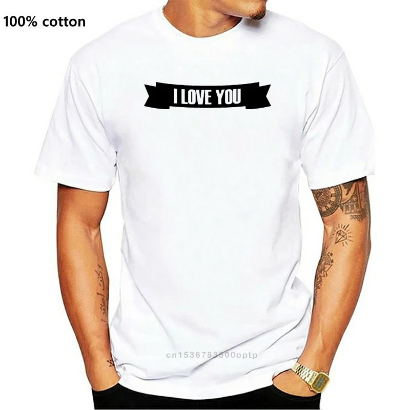 

Новая хлопковая футболка, футболка с надписью «I Love You Valentines For He»