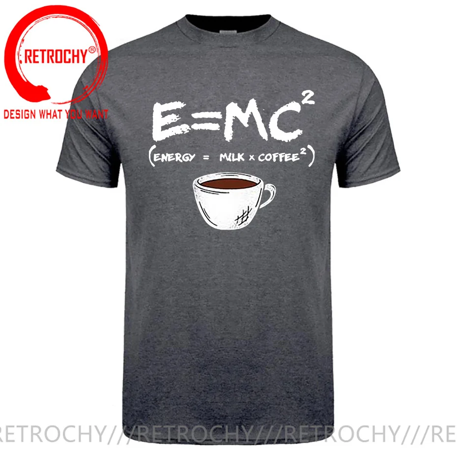 Футболка мужская с коротким рукавом круглым вырезом и принтом кофе | Мужская