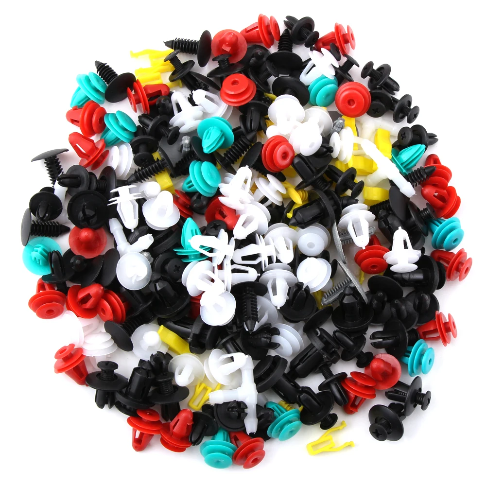 100 шт. универсальные смешанные зажимы автостайлинг автомобильные аксессуары для