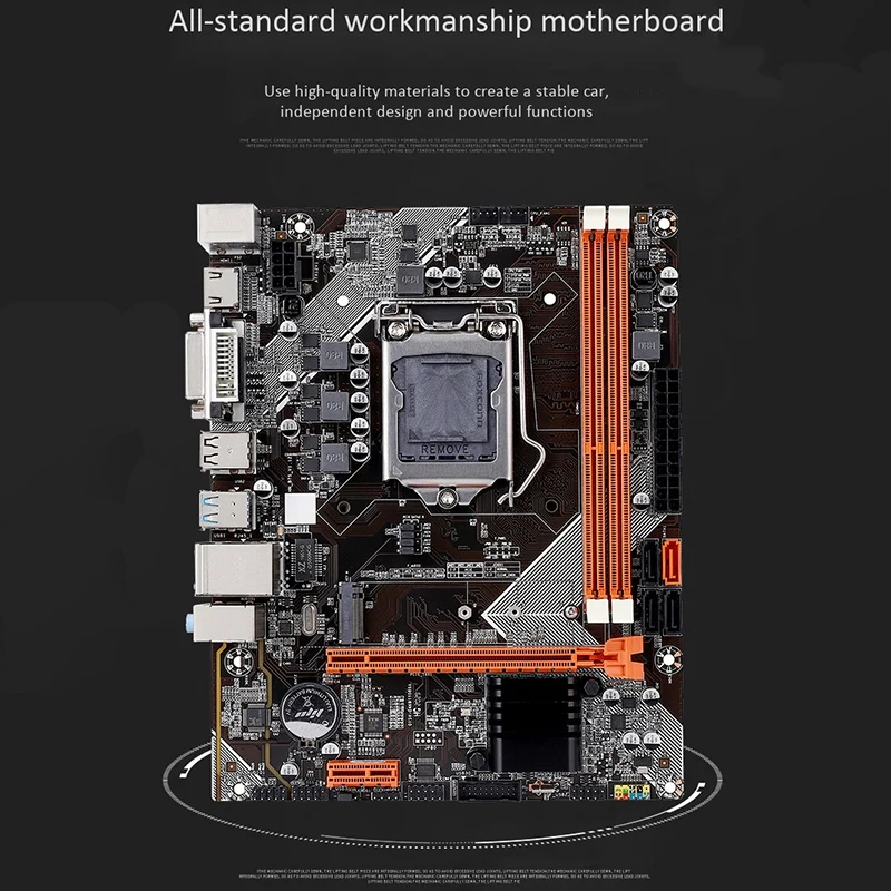 B75 Motherboard M-ATX Computer M.2 LGA1155 Support 2*8G DDR3 Dual Channel for i3 i5 i7 CPU | Компьютеры и офис