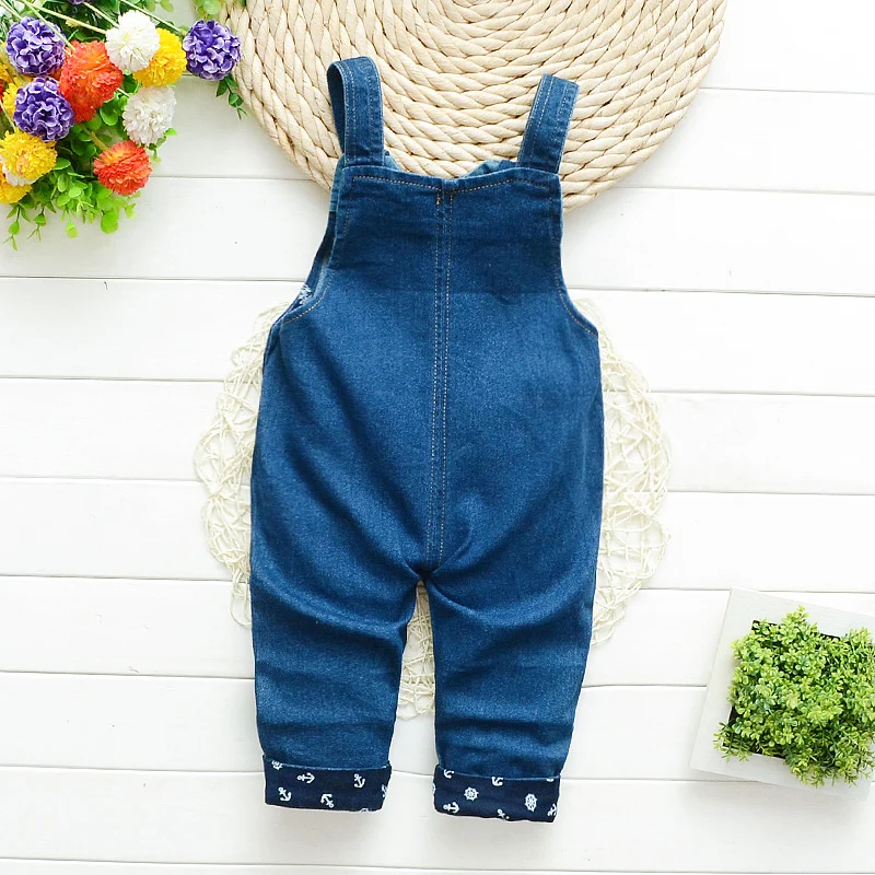 DIIMUU одежда для малышей Комбинезоны девочек джинсовые комбинезоны повседневные