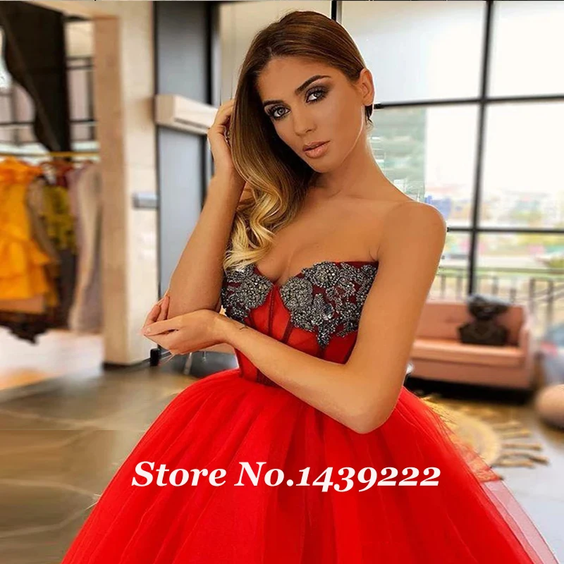 

Fashion Red Sweetheart Evening Dresses Prom Beads Pleat Tea Length Engagement Gown Robe De Soiree Celebrity Vestidos Fiesta