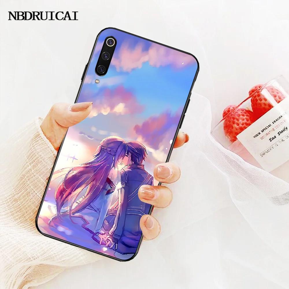 NBDRUICAI Sword Art Online kiito and asuna уникальный дизайн чехол для телефона Redmi Note 8 8A 7 6 6A 5 5A 4 4X 4A