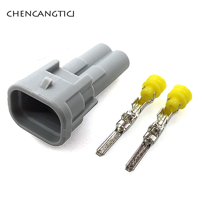 Follow me 2 комплекта Nippon Denso 2 Pin/way водонепроницаемый мужской женский Верхний разъем топливной форсунки 6189-0060 - Цвет: Follow me