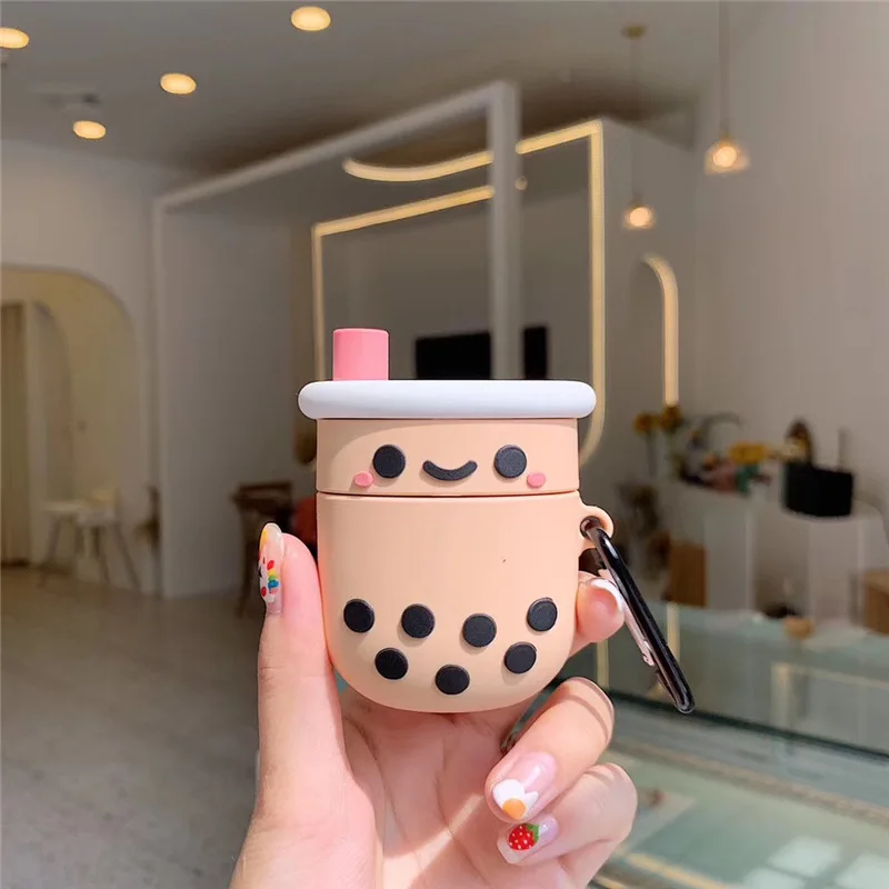 GJ0309 Чехол для Airpods 2, силиконовый чехол для Apple Airpods, чехол для наушников 3D, Рождественский чехол для наушников - Цвет: GJ0309