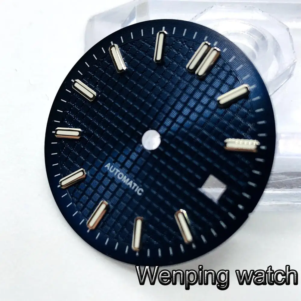 Циферблат Bliger для часов 31 мм стерильный черный синий серебристый серый подходит