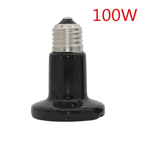 Керамическая нагревательная лампа для животных, E27, 25 Вт, 50 Вт, 75 Вт, 100 Вт, 1 шт - изображение