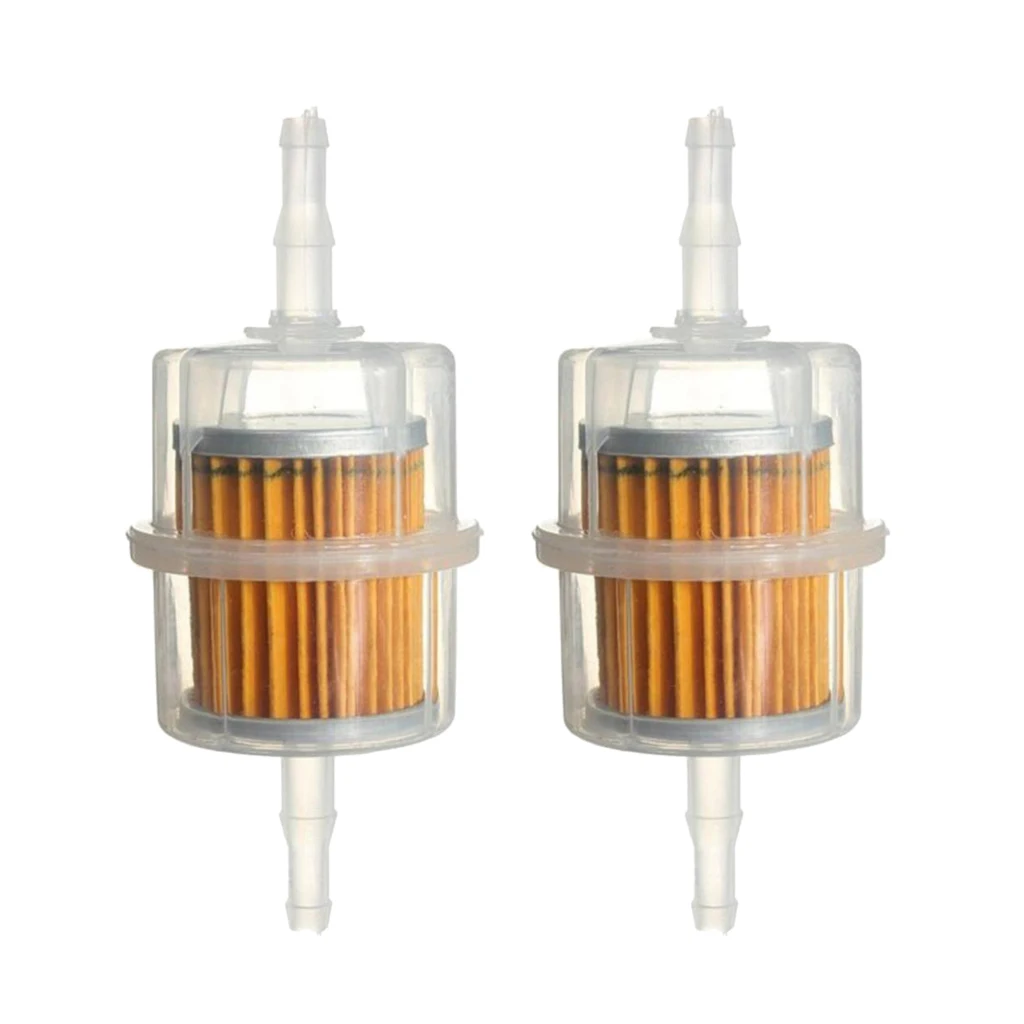 

2 Pieces Universal Motorcycle Inline Fuel Filter Petrol 6mm 8mm 1/4" 5/16" Pipe