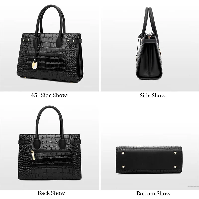 XMESSUN женские сумки с крокодиловым узором дизайнерская Ретро Высококачественная